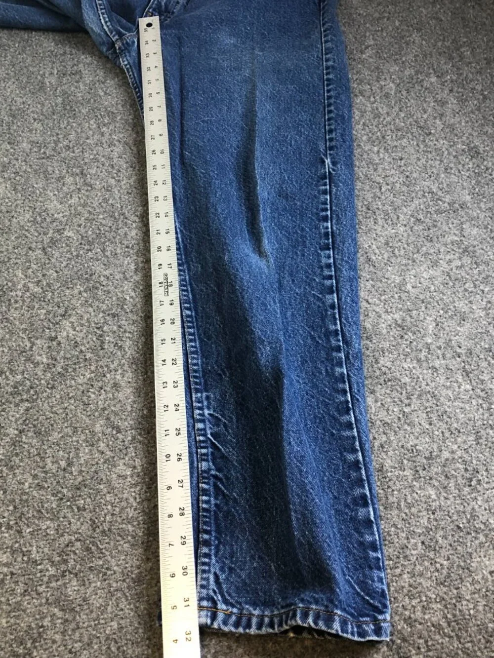 Levis Vintage 80s 90s 505 Jeans Blue 35x32 Straight Leg Mens Orange Tab USA